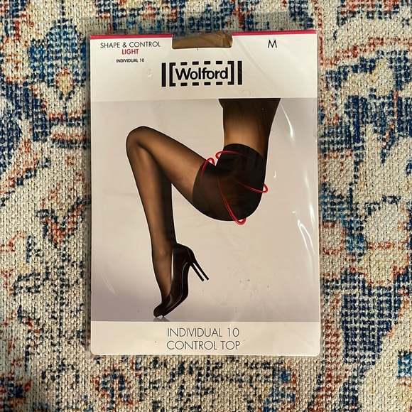 Wolford Individual 10 Control Top Tights in Gobi SZ M NWT - Picture 2 of 4